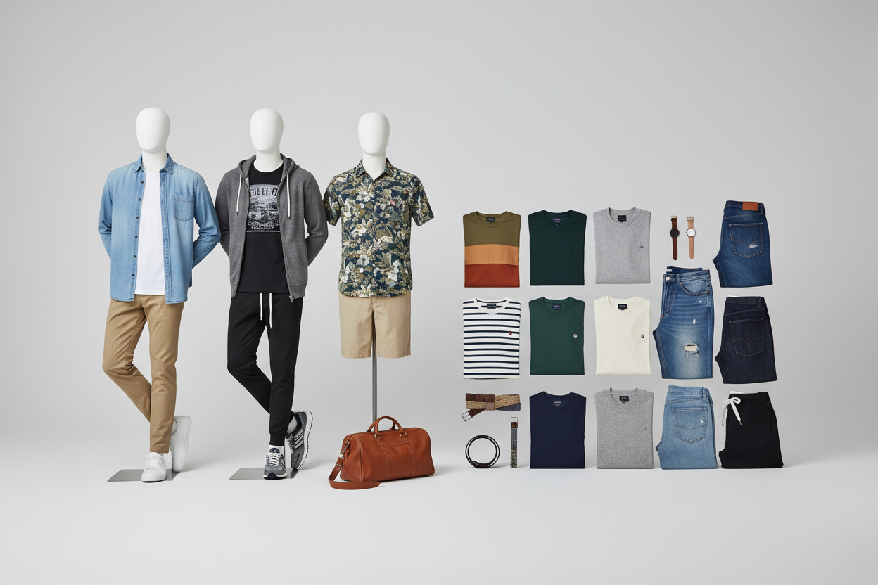 Mens tops and bottoms