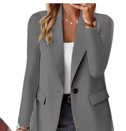 Ins Lapel Button Jacket Fashion Commuter Casual Suit Jacket