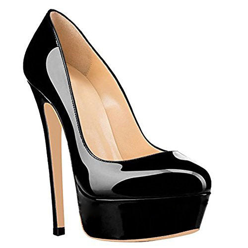 Large Size High Heels Baotou Round Toe Women'S Shoes