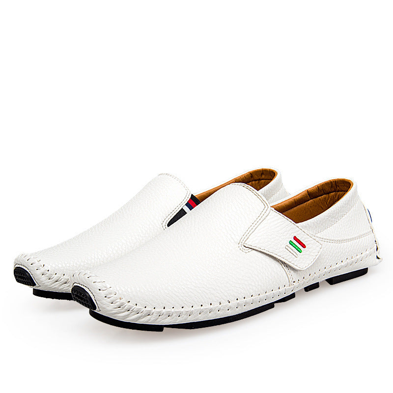 Peas shoes lazy leather shoes