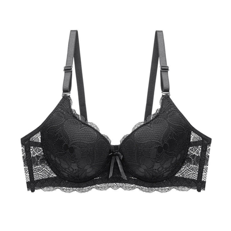 Lace Hollow Massage Push Up Bras Underwear For Women