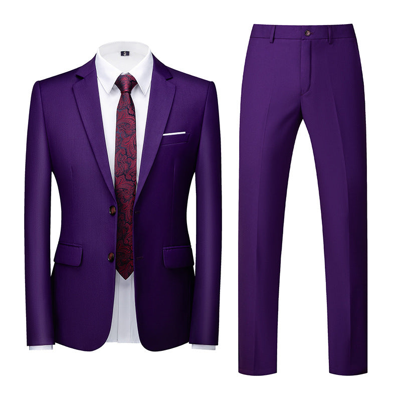Two-piece Suit With Two Buttons For Wedding