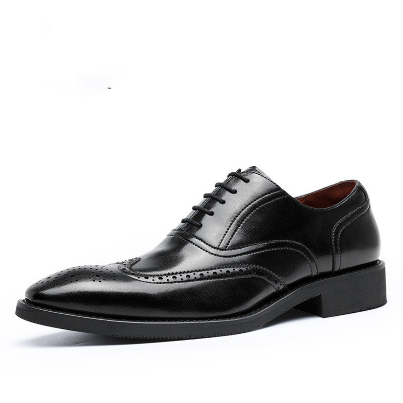 Men's Leather  Rubber Sole Leather Oxford Shoes