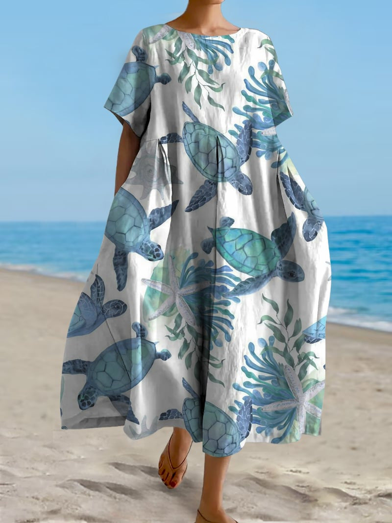 Fashion 3D Printing Plus Size Dress Women