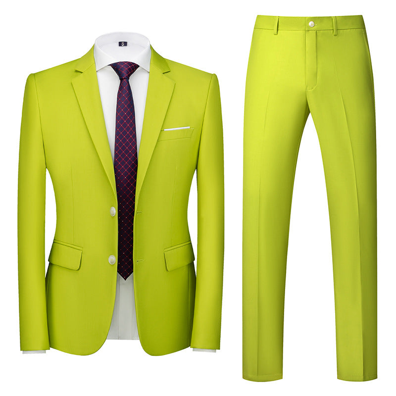 Two-piece Suit With Two Buttons For Wedding