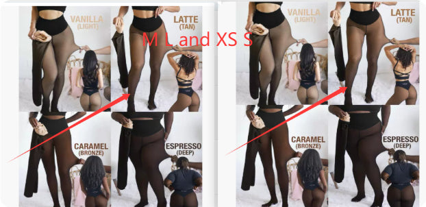 Single Thread Stitching Cross-border Winter Warm Translucent Leggings