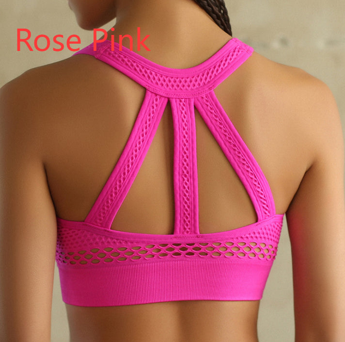 Push Up Sports Bra High Impact Running Padded Women  Workout Active Wear