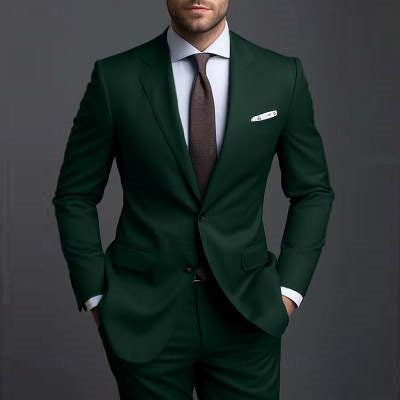 Cross-border Foreign Trade Men's Casual Suit Men's Ball Banquet Marriage Formal Business Suit Two-piece Suit