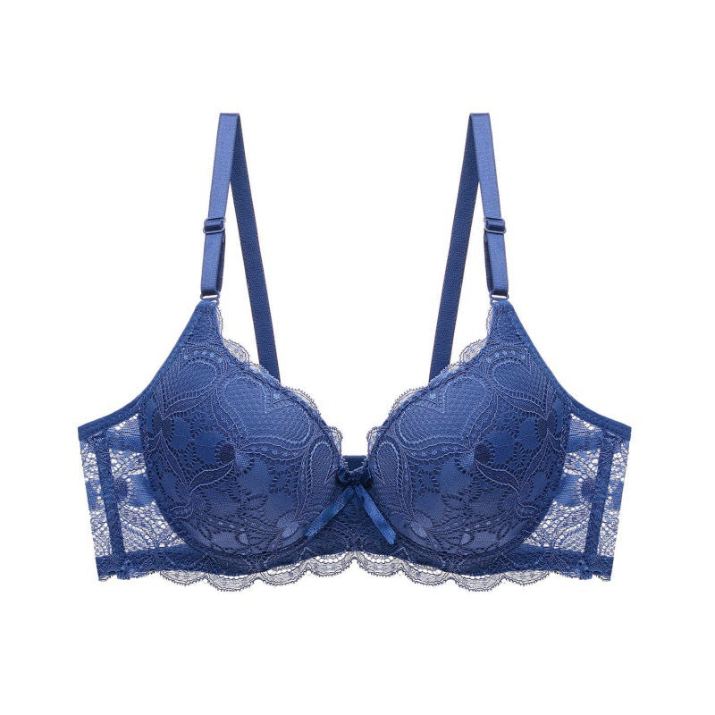 Lace Hollow Massage Push Up Bras Underwear For Women