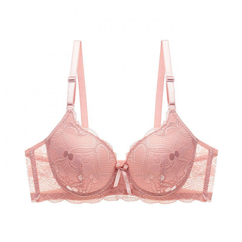 Lace Hollow Massage Push Up Bras Underwear For Women