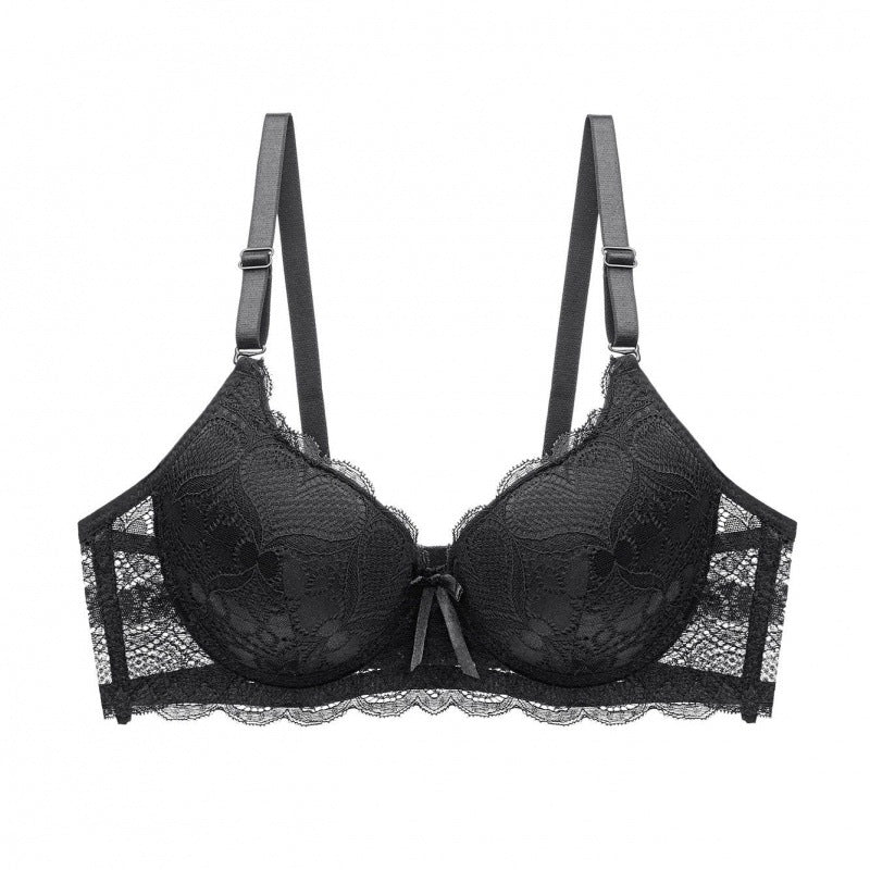 Lace Hollow Massage Push Up Bras Underwear For Women