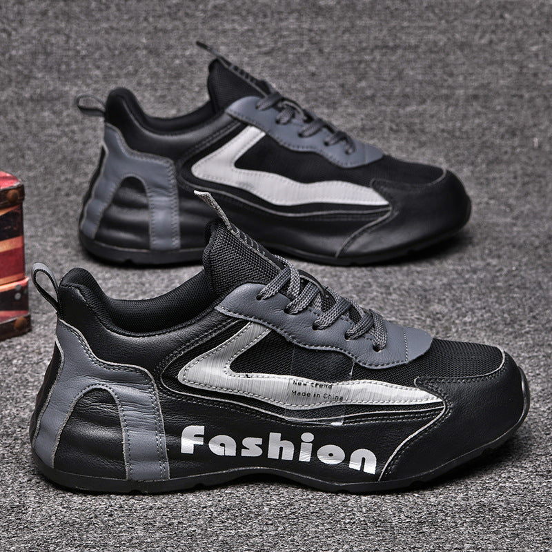 Sports Men's Breathable Mesh Casual  Bag Bottom Dad Shoes