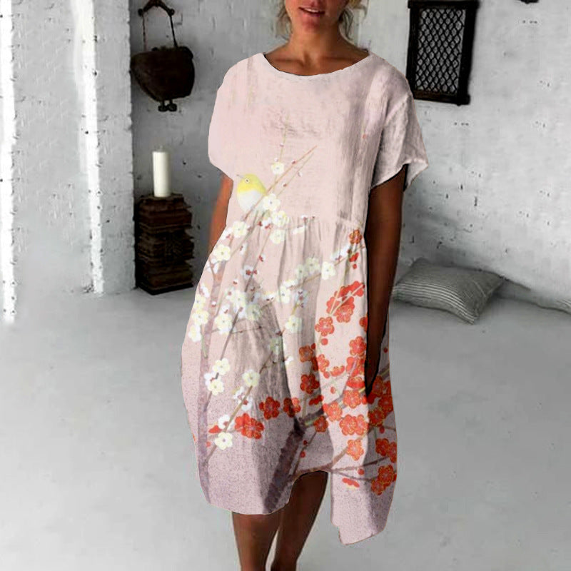 Fashion 3D Printing Plus Size Dress Women