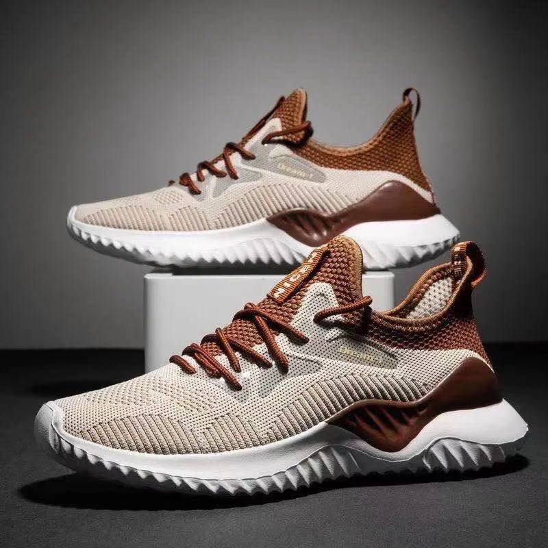 Breathable Mesh, Flying Woven Fashion Casual Shoes