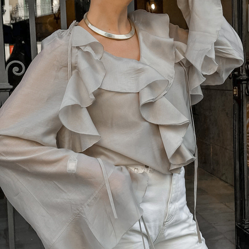 French Women's Versatile Commuting Top