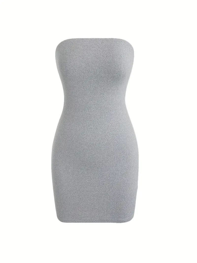 Tube Top Slim Fit Hip-hugging Short Dress