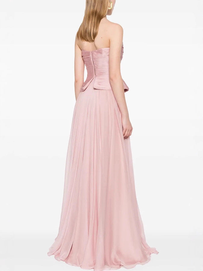 Women's Fashionable Sleeveless French-style Tube Dress