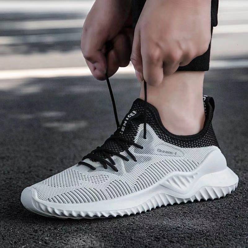 Breathable Mesh, Flying Woven Fashion Casual Shoes