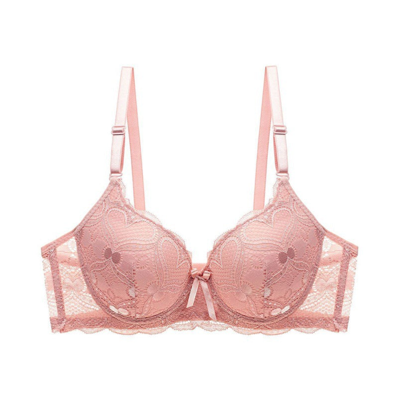 Lace Hollow Massage Push Up Bras Underwear For Women