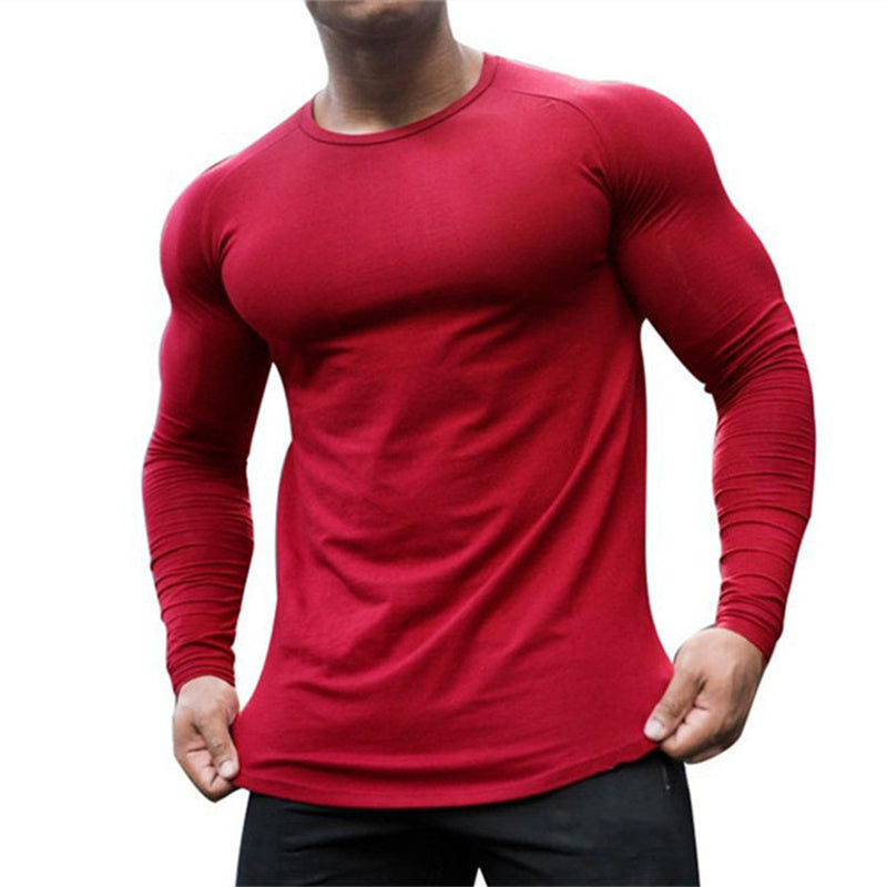 Loose And Quick Drying Sports Men's Long Sleeved Shirt
