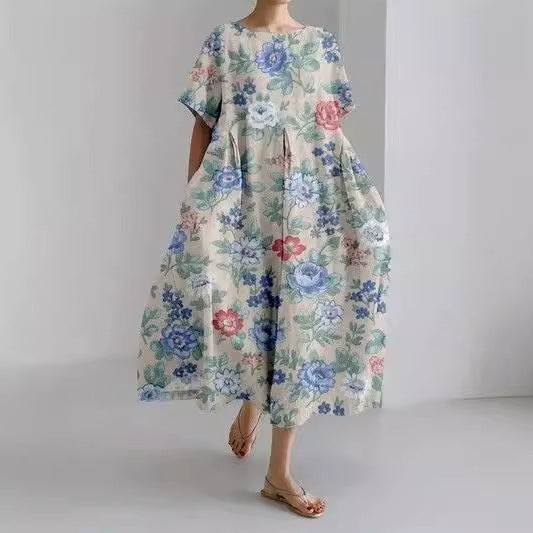 Fashion 3D Printing Plus Size Dress Women